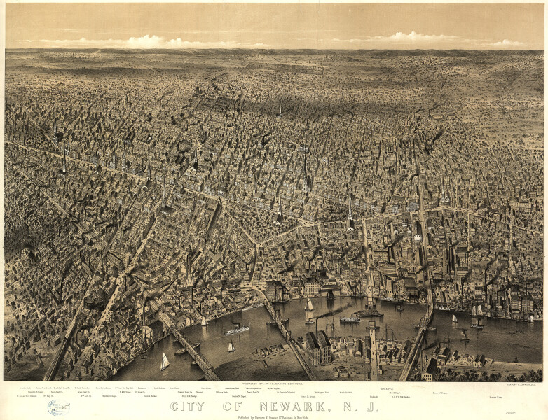 E106 - City of Newark New Jersey - 1874