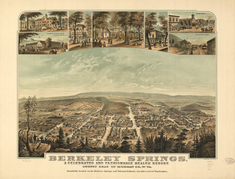 E108 - Berkeley Springs a celebrated and fashionable health resort county seat of Morgan Co West Virginia