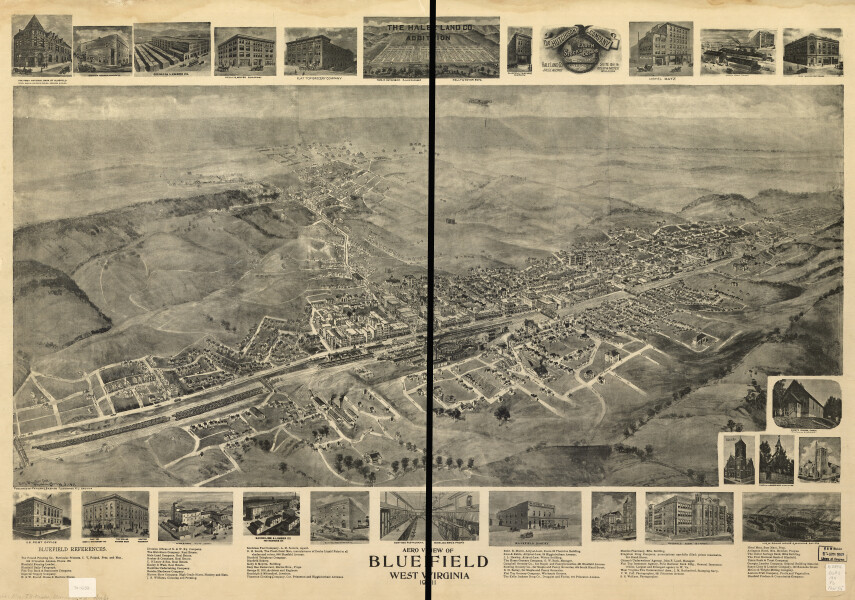 E108 - Aero view of Bluefield West Virginia - 1911