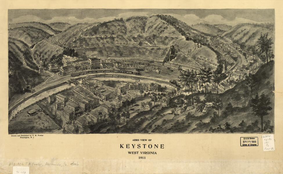 E108 - Aero view of Keystone West Virginia - 1911