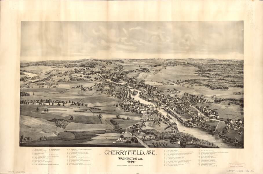 E110 - Cherryfield Maine Washington Co - 1896