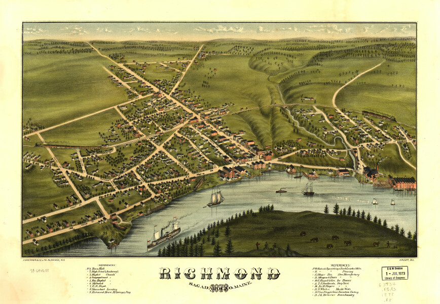 E110 - Richmond Sagadahoc Co Maine - 1878