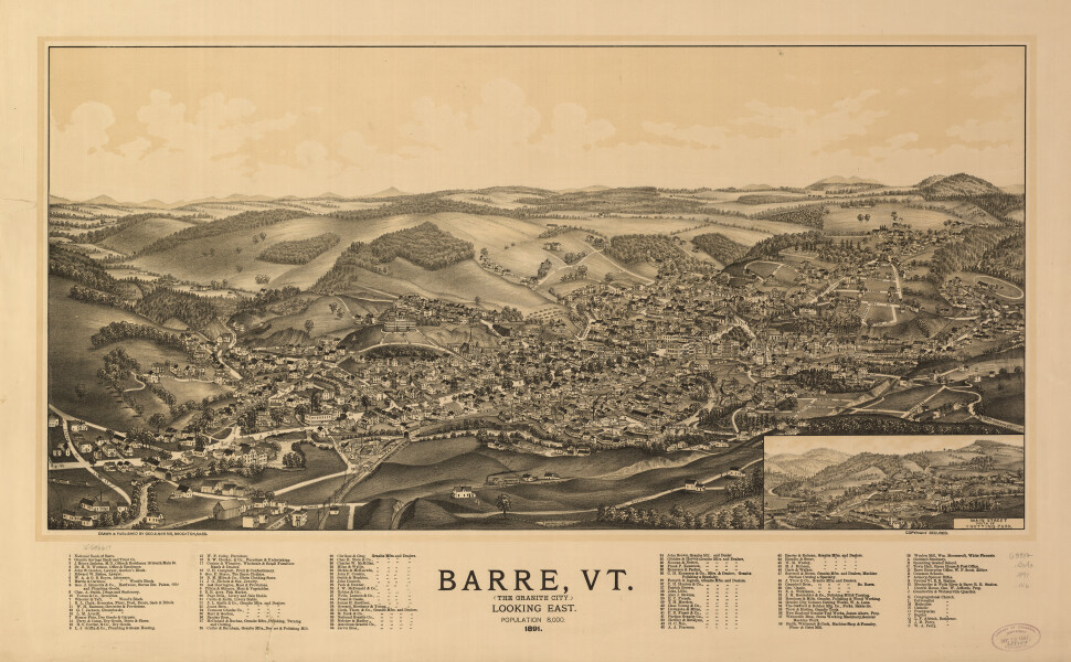 E111 - Barre Vermont the Granite City - 1891