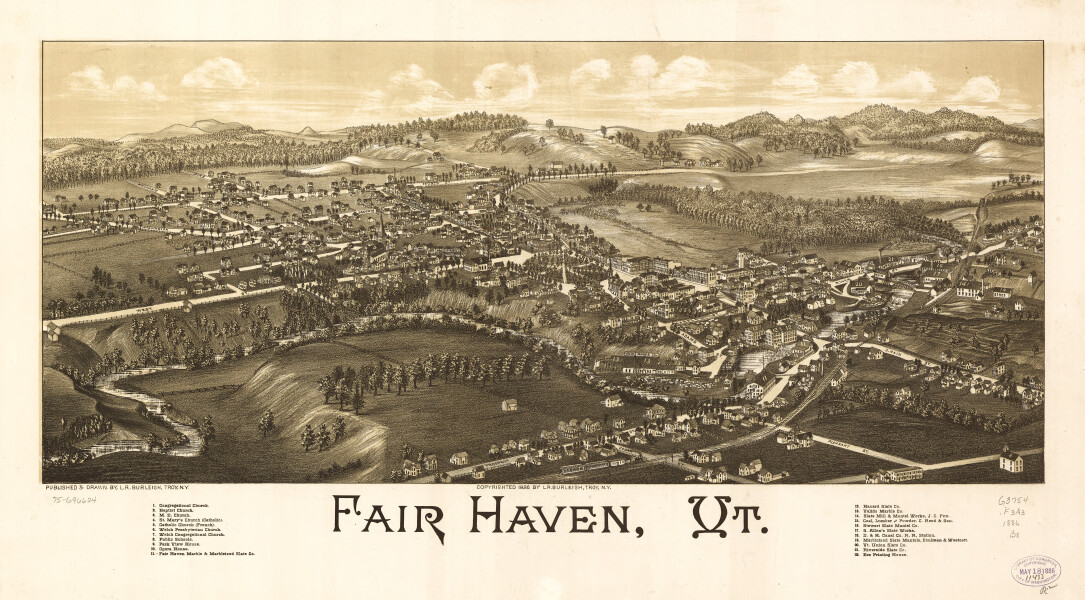 E111 - Fair Haven Vermont - 1886