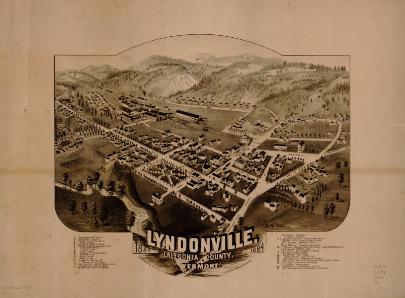 E111 - Lyndonville Caledonia County Vermont - 1884