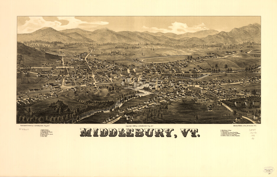 E111 - Middlebury Vermont - 1886