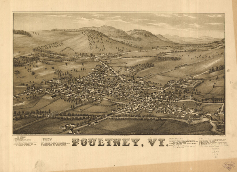 E111 - Poultney Vermont - 1886