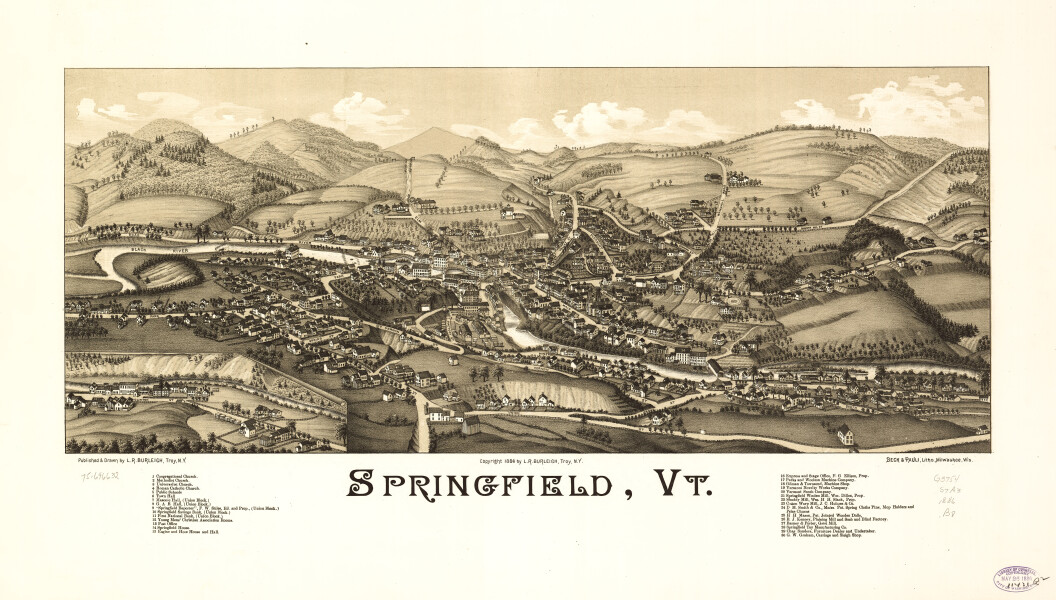 E111 - Springfield Vermont - 1886