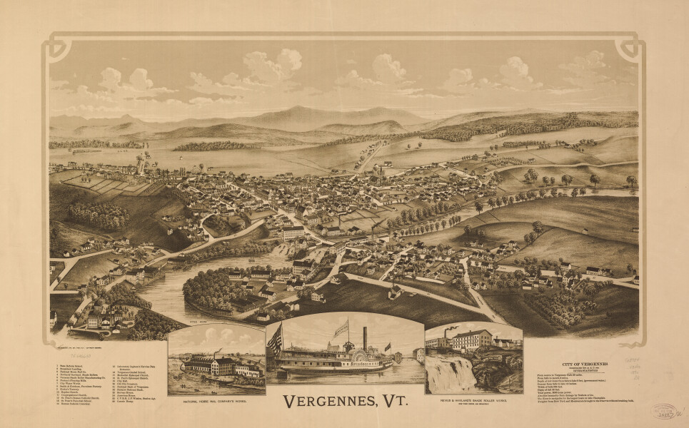 E111 - Vergennes Vermont - 1890