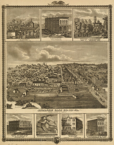 E119 -  Illustrated historical atlas of the State of Iowa - 1875