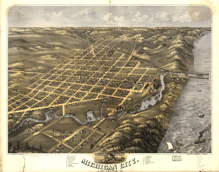 E120 - Michigan City La Porte County Indiana - 1869