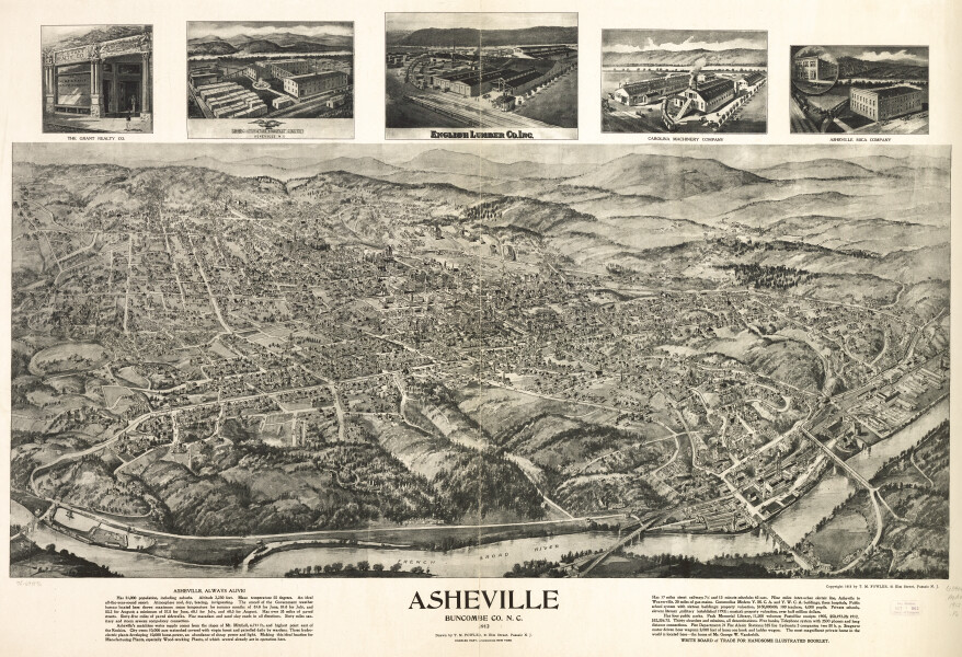 E124 - Asheville Buncombe Co North Carolina - 1912