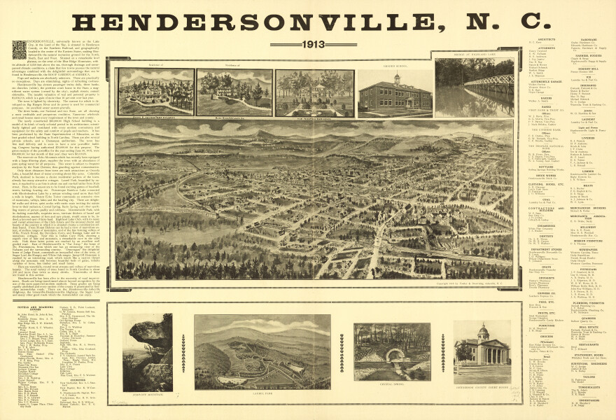 E124 - Hendersonville North Carolina - 1913