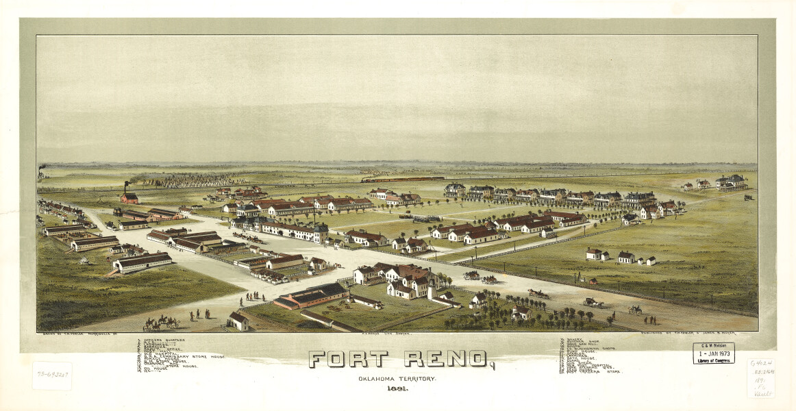 E136 - Fort Reno Oklahoma Territory - 1891