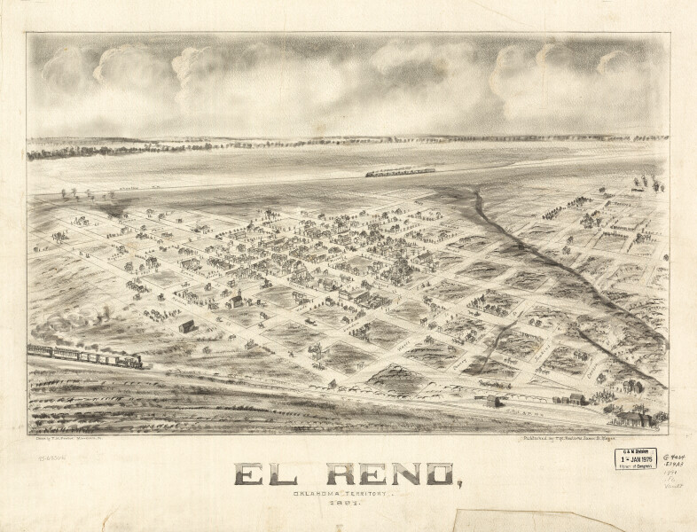 E136 - El Reno Oklahoma Territory - 1891