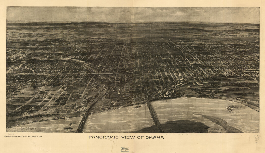 E138 - Panoramic view of Omaha 