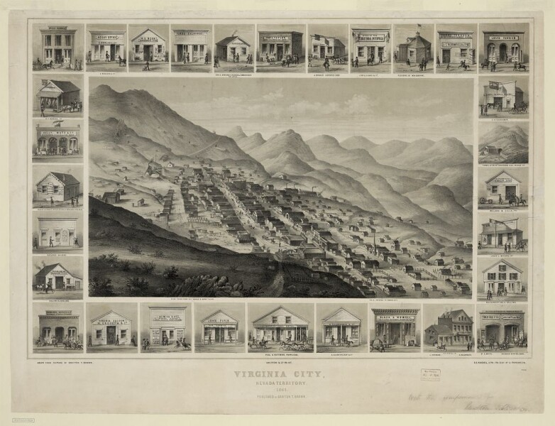 E143 - Virginia City Nevada Territory - 1861