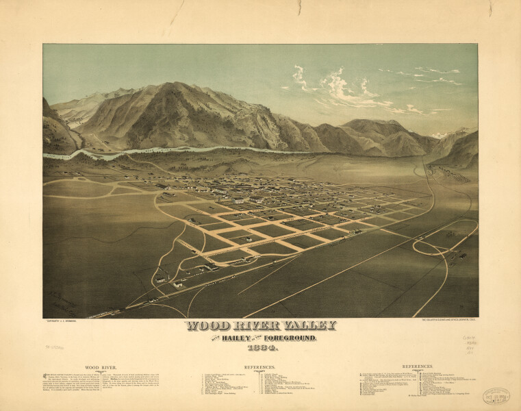 ​E150 - Wood River Valley with Hailey in the foreground - 1884