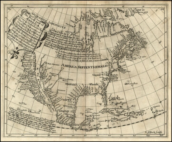 E166 - North America, by Henry Briggs, 1625