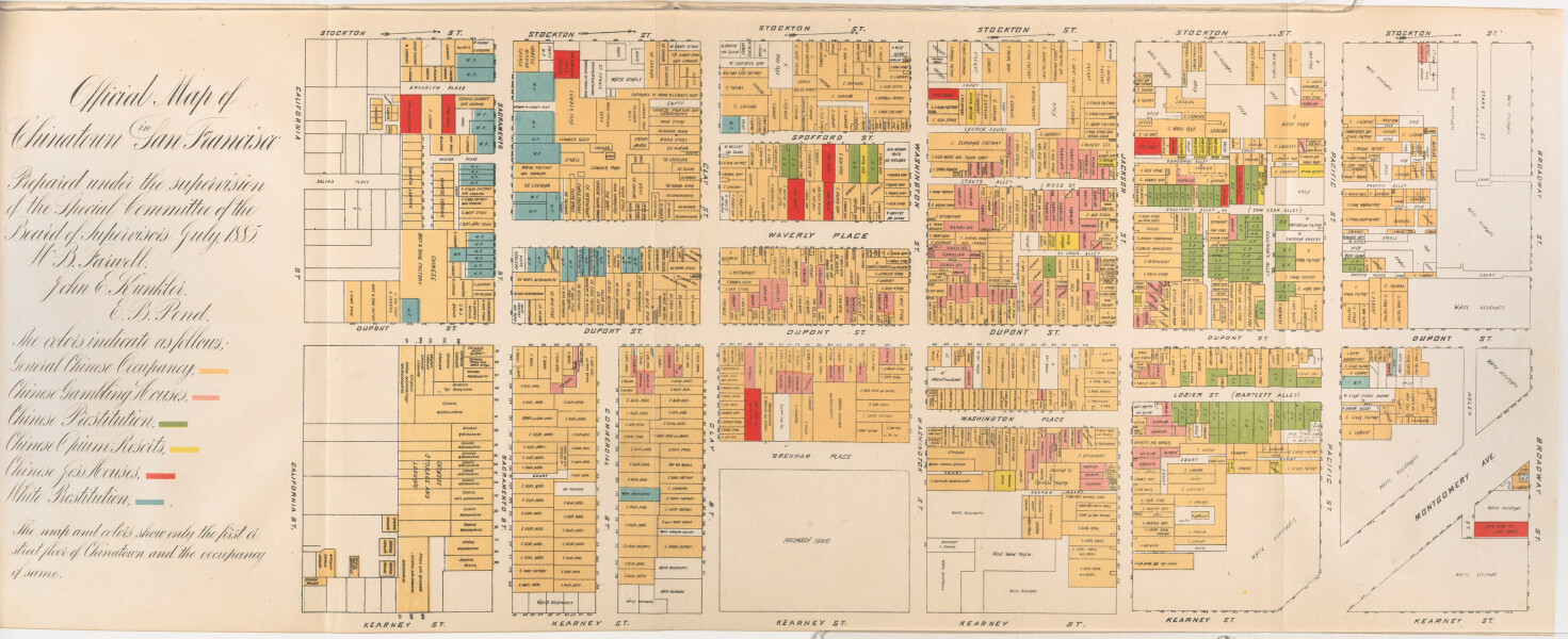 E166 - San Francisco Chinatown, by Board of Supervisors, Farwell, Kunkler & Pond, 1885