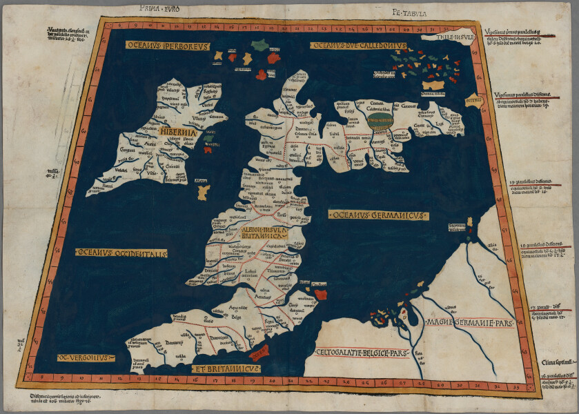 E170 - Ptolemy map of Great Britain and Ireland