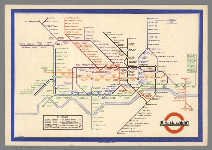 E170 - 1933 Harry Beck - Underground Map