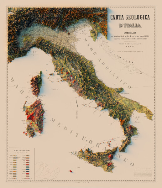 E173 - Geologica d'Italia 1881
