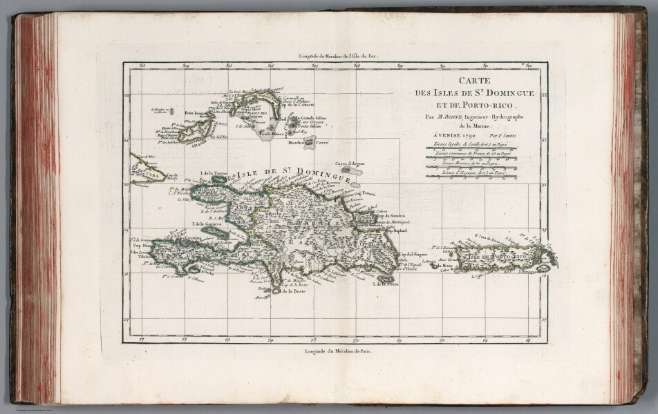E179 - Carte des Isles de St. Domingue et de Porto-Rico - 1790