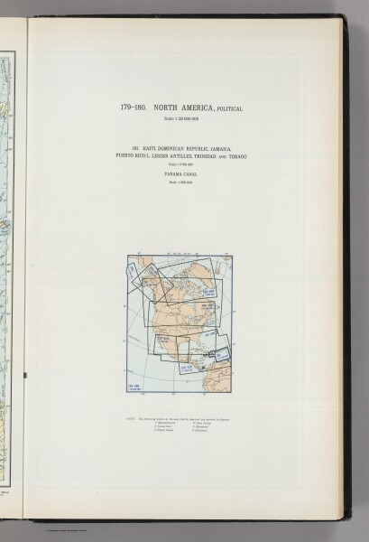 E179 - Map Title Page: 179-180. North America, Political. 181. West Indies  - 1967