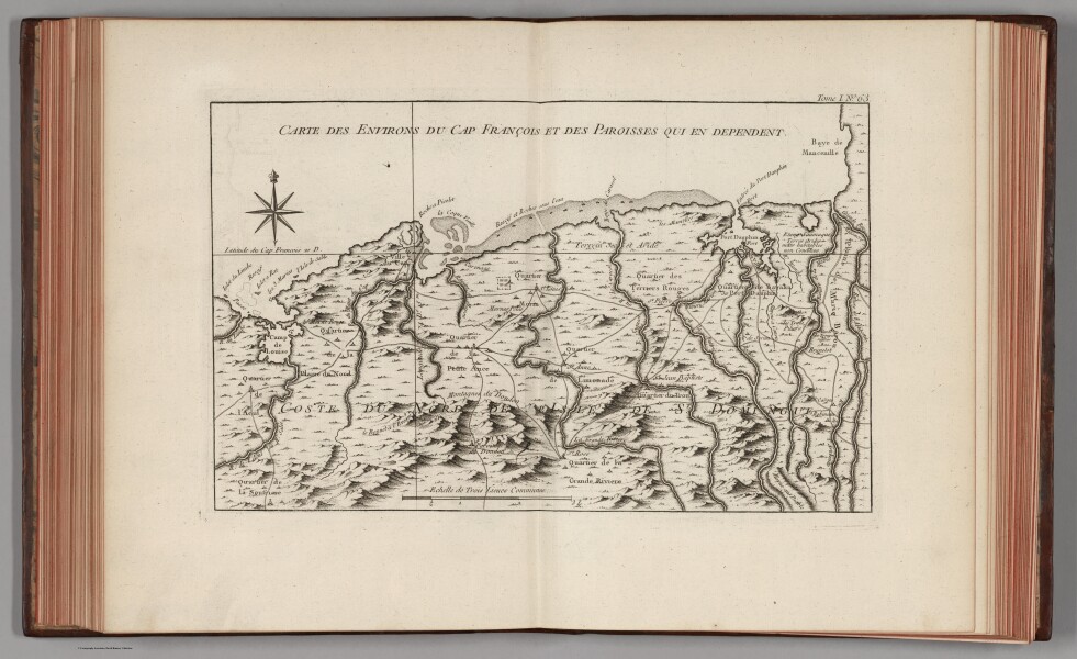 E179 - Carte des environs du cap Francois et des paroisses qui en dependent - 1764