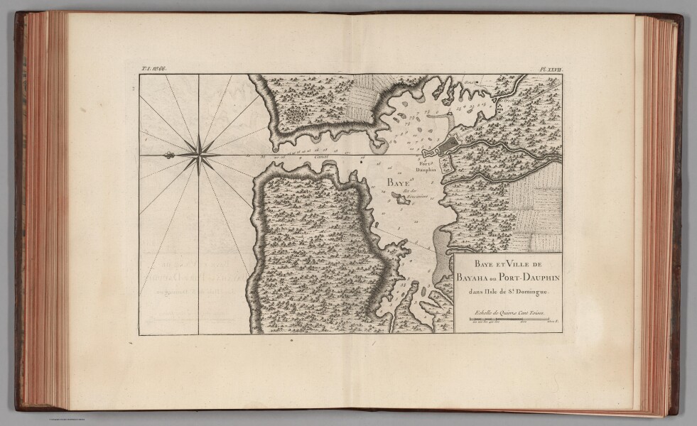 E179 - Baye et ville de Bayaha ou Port-Dauphin dana I'isle de St Domingue - 1764