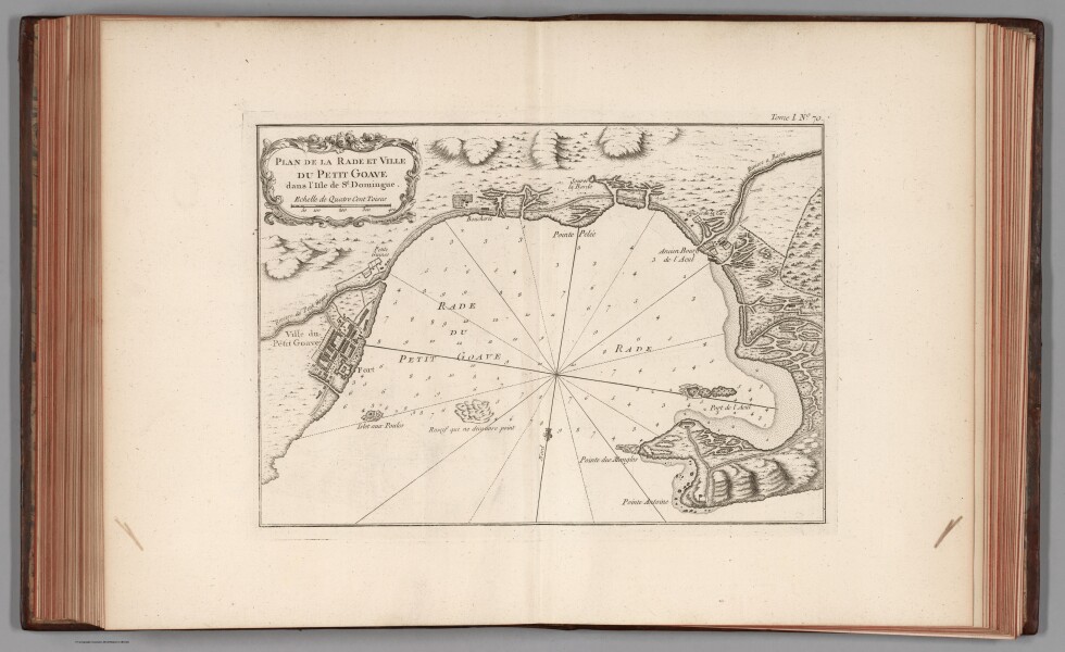 E179 - Plan de la rade et ville du Petit Goave dans I'isle de St Domingue - 1764
