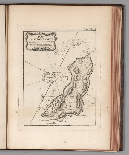 E179 - Plan de I'isle a Vache a la coste du sud de S. Domingue - 1764