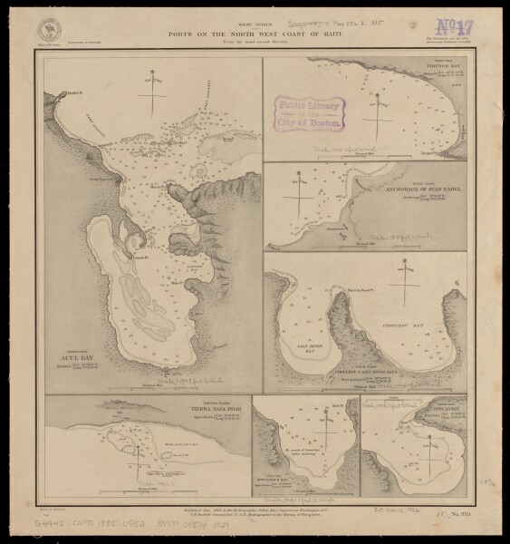 E180 - West Indies, ports on the north west coast of Haiti - 1885