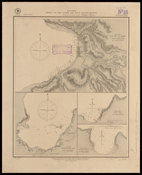 E180 - West Indies, ports on the north and west coasts of Haiti - 1889