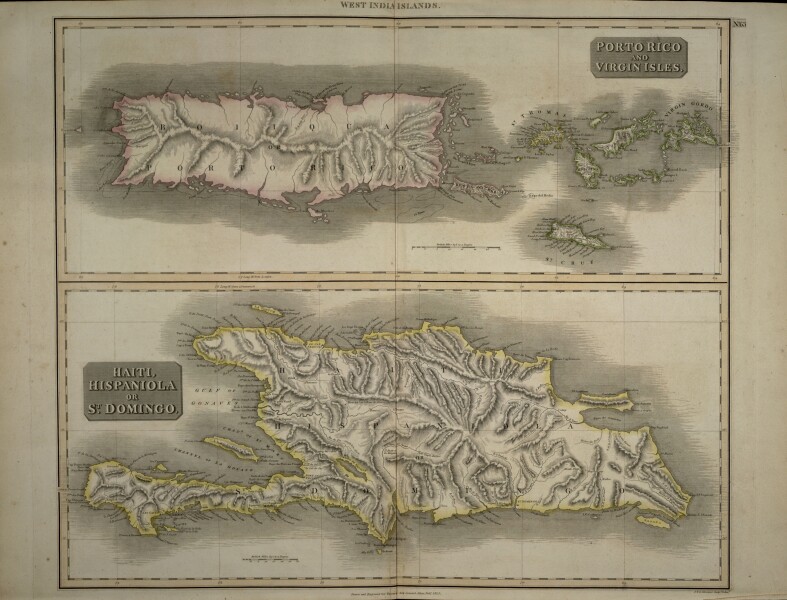 E180 - Porto Rico and Virgin Isles : Haiti, Hispaniola or St. Domingo - 1817