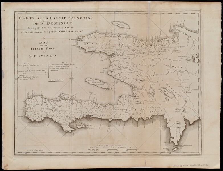 E180 - Carte de la partie Françoise de St. Domingue = A map of the French part of St. Domingo - 1800