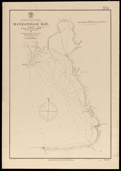 E180 - West Indies, n. coast of St. Domingo, Manzanillo Bay - 1872
