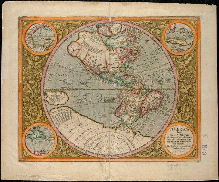 E180 - America, siue, India Nova : ad magnae Gerardi Mercatoris aui vniversalis imitationem in compendium redacta - 1633