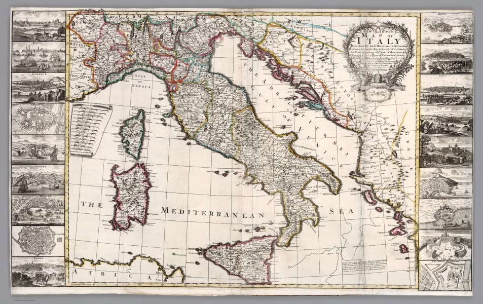 E182.017 - No. 15. A new & correct map of Italy