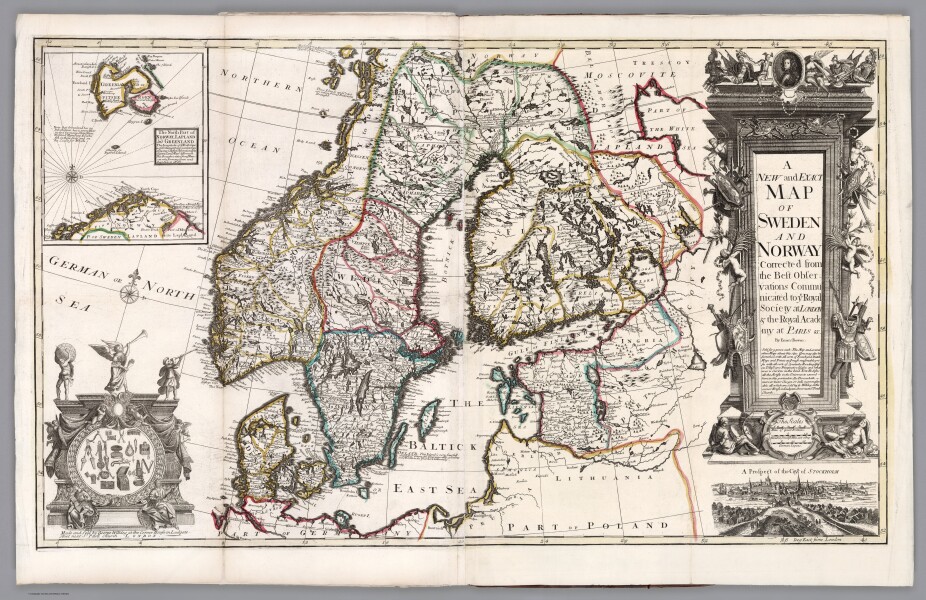 E182.019 - No. 17. A new and exact map of Sweden and Norway