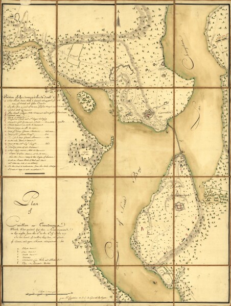 E195 - Plan of Carillon ou [sic] Ticonderoga - 1777