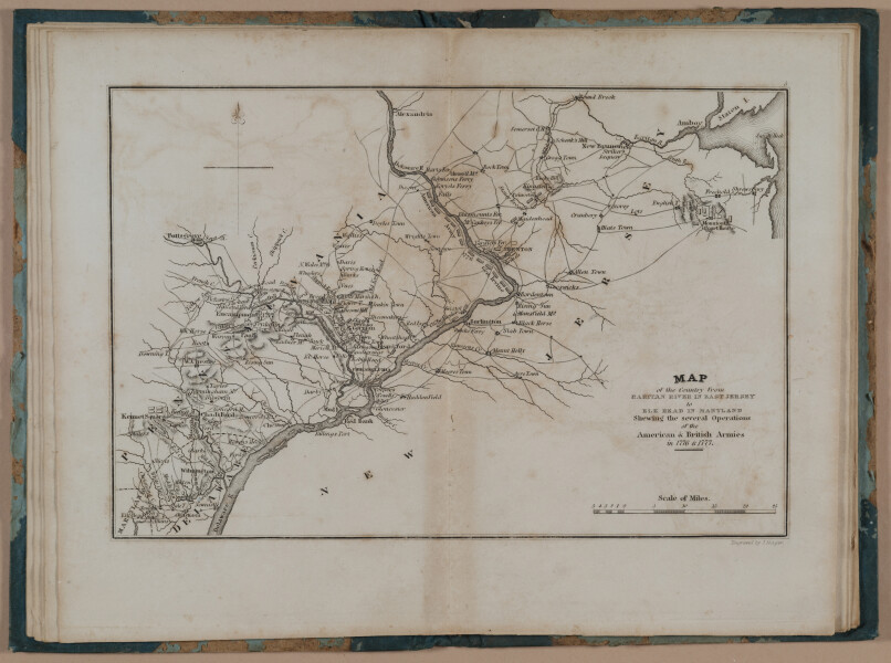 E195 – Marshall's Map - Approach to Brandywine - 1832