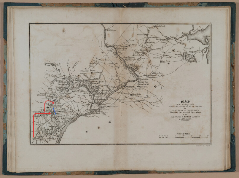 E195 – Marshall's Map 1832,  Approach to Brandywine