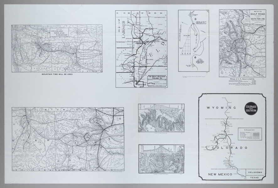 E220 - Various Railroad Maps - 1599