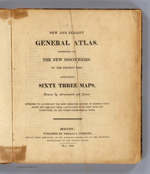 E237 - Title Page - Arrowsmith Atlas of 1812 - 0028B
