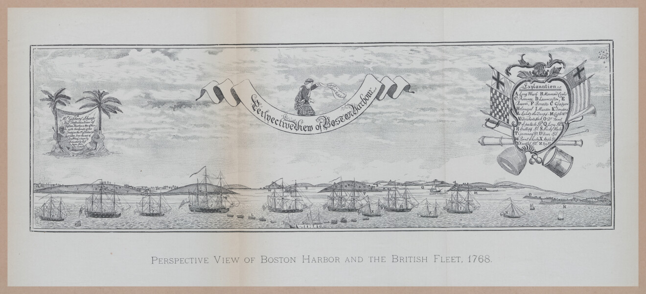 E262 - Antique Views of Ye Towne of Boston - 1882 - i3704 - 3705 - 3706