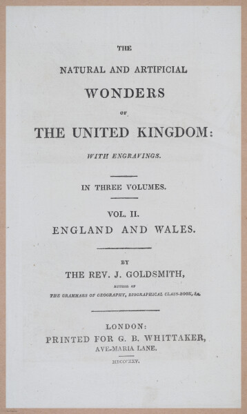 E275 - The Natural and Artificial Wonders of the United Kingdom - 1825 - i4684