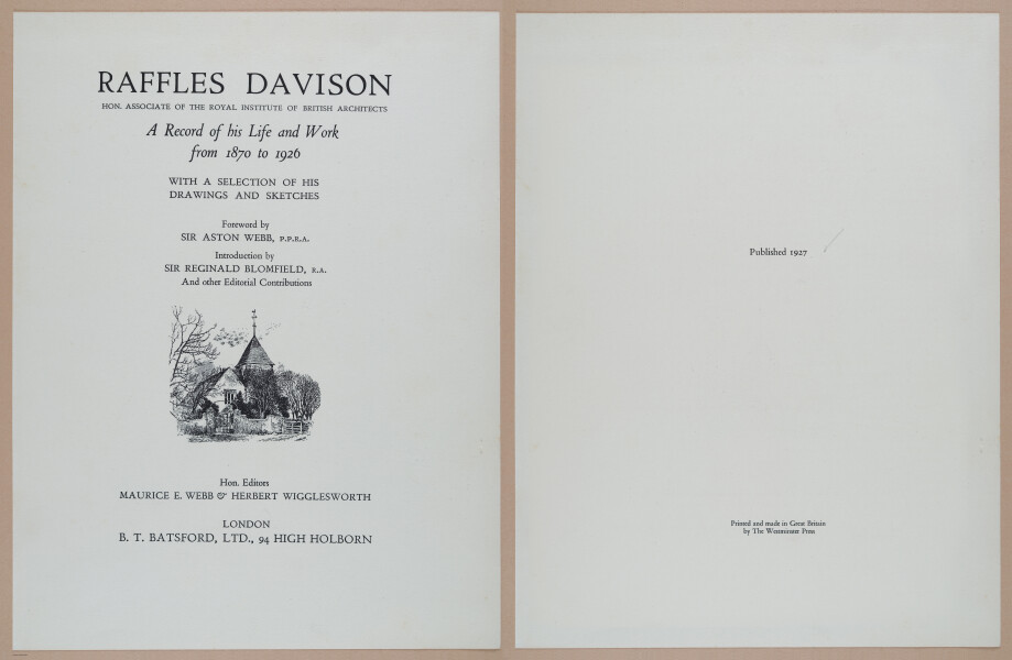 E310 - Raffles Davison 1927 - 8274-8275