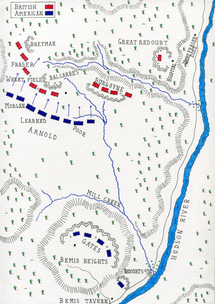 E195 -  Battle of Saratoga British Battles - October 7, 1777